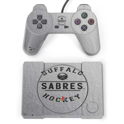 NHL Buffalo Sabres Black Text PlayStation Classic Bundle Skin